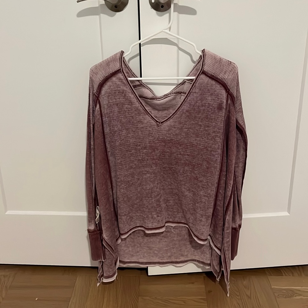 Free people maroon sweater